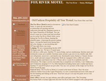 Tablet Screenshot of foxrivermotel.com